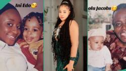 "Grew up with Nollywood legends": Lady shares baby pictures she took with Sam Loco, Mr Ibu, others