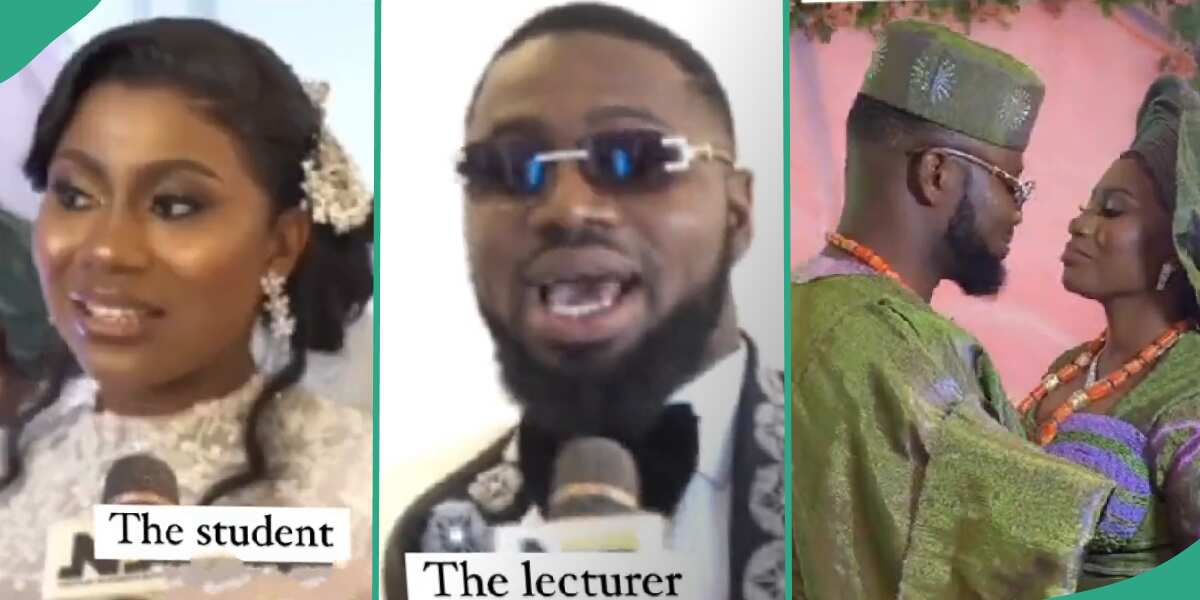 Video: This lady fell in love with her lecturer, see their wedding video