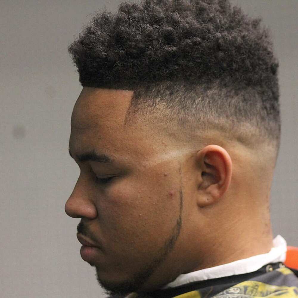 high fade haircut men