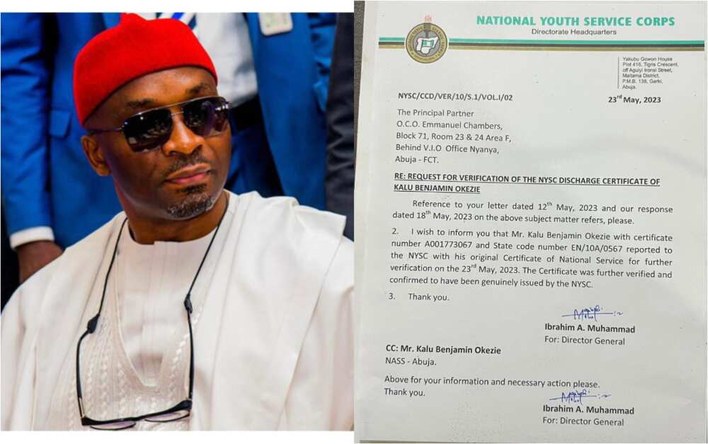 Benjamin Kalu, NYSC Benjamin Kalu, NYSC