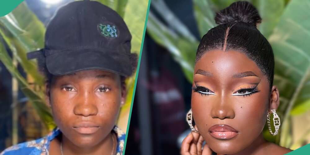Lady's makeup transformation stuns netizens