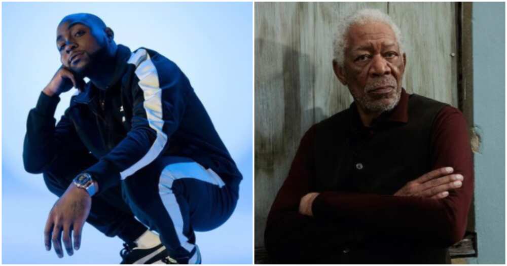 Morgan Freeman and Davido