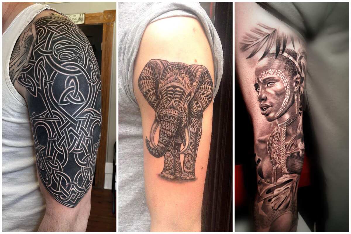 tribal tattoo designs for men back