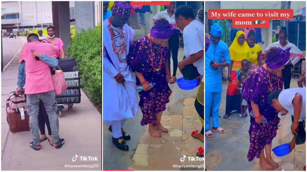 People said he didn't even allow her rest after arrival in Nigeria. People said he didn't even allow her rest after arrival in Nigeria.