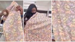 Video of N4.5m lace fabric sparks mixed reactions: "Money wey I go take buy land"