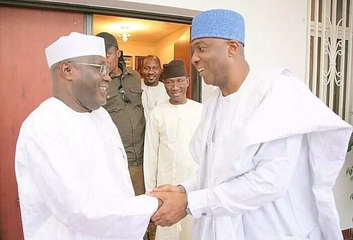 Atiku da Bukola Saraki. Atiku da Bukola Saraki.