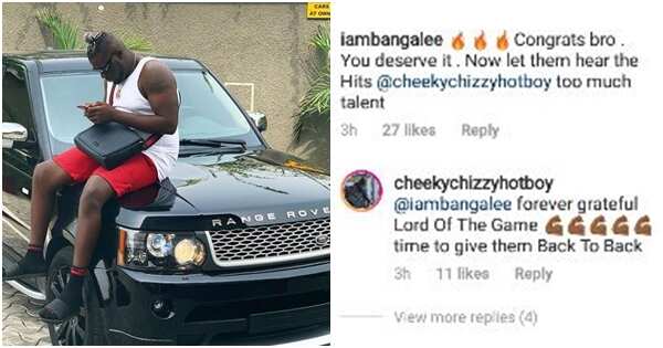Nigerian producer Cheeky Cheezy thanks D'banj for gifting him a Range Rover