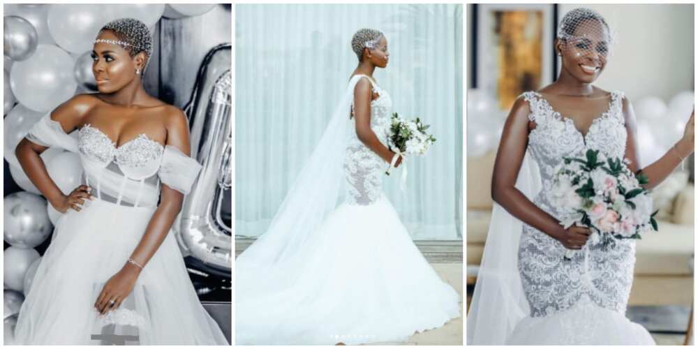 Photos of a bride rocking a lowcut.