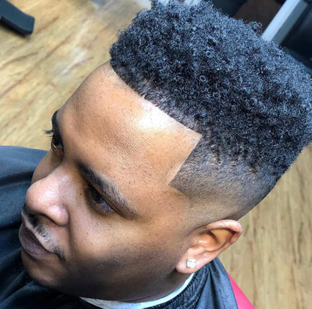 Caesar haircut black