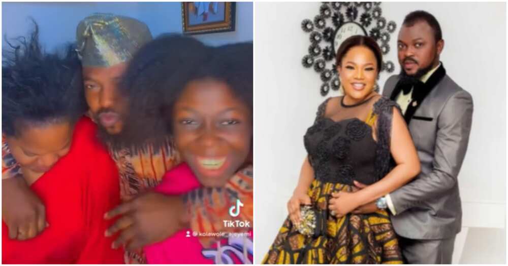 Toyin Abraham and her husband Kolawole Ajeyemi Toyin Abraham and her husband Kolawole Ajeyemi