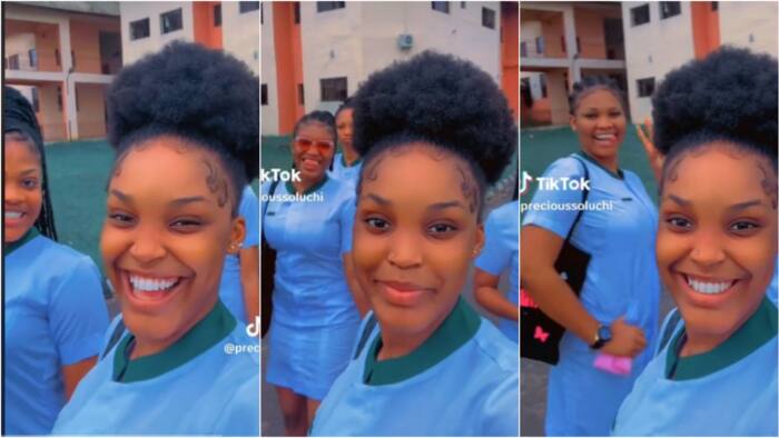 "I go dey sick every day": Pretty Nigerian nurses in uniform melt hearts online with undiluted beauty