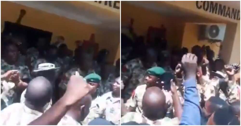 Farouk Yahaya: Video Emerges as Soldiers Rejoice at the Announcement of new Chief of Army Staff