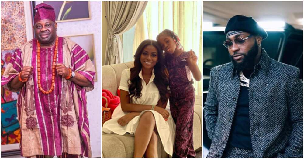 Photos of Dele Momodu, Sophia and Davido