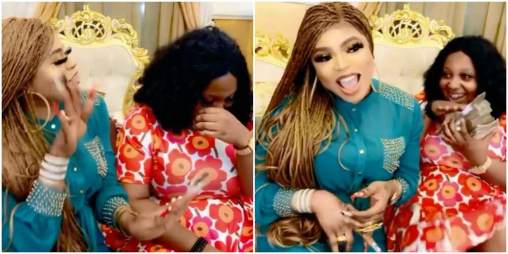 Bobrisky finally gives money to fan who was allegedly beaten up for getting tattoo of cross dresser