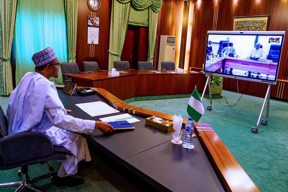 Buhari holds video conference with task force on COVID-19 (video)
