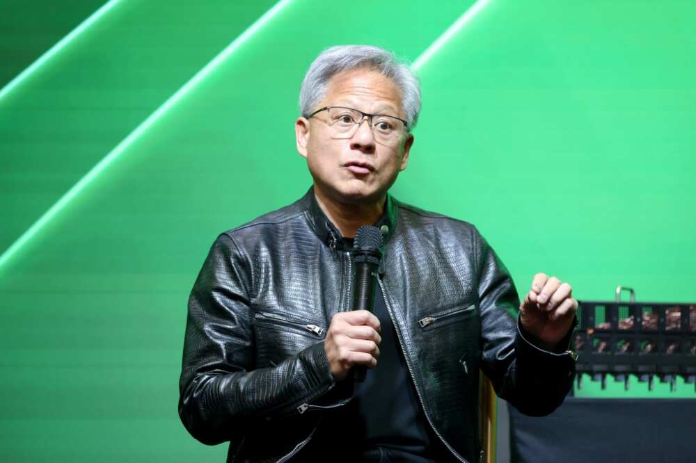 Jensen Huang, CEO of Nvidia, which overtook Microsoft and Apple as the world's most valuable publicly traded company