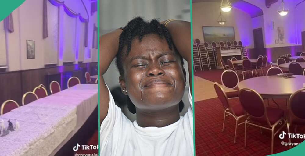 Tears as many guests failed to show up for the couple's wedding