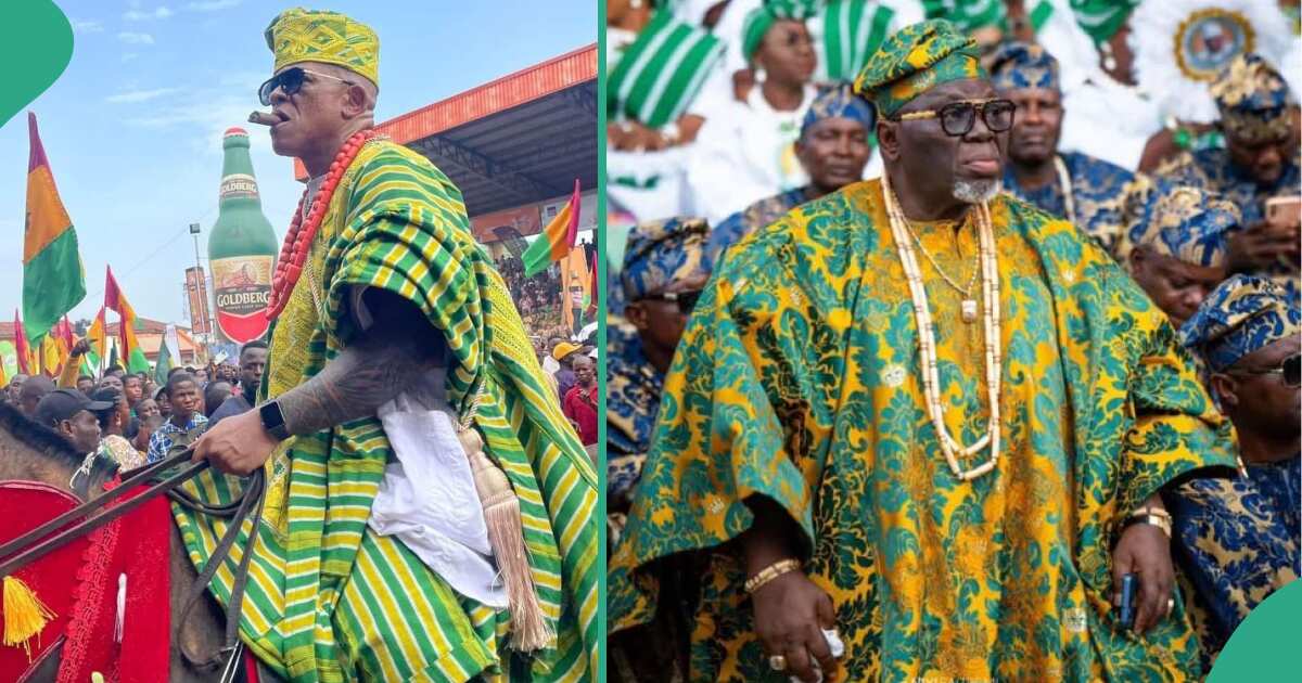 Nigerian lady shares photo of man with a better steeze than Farooq Oreagba at the Ojude Oba festival