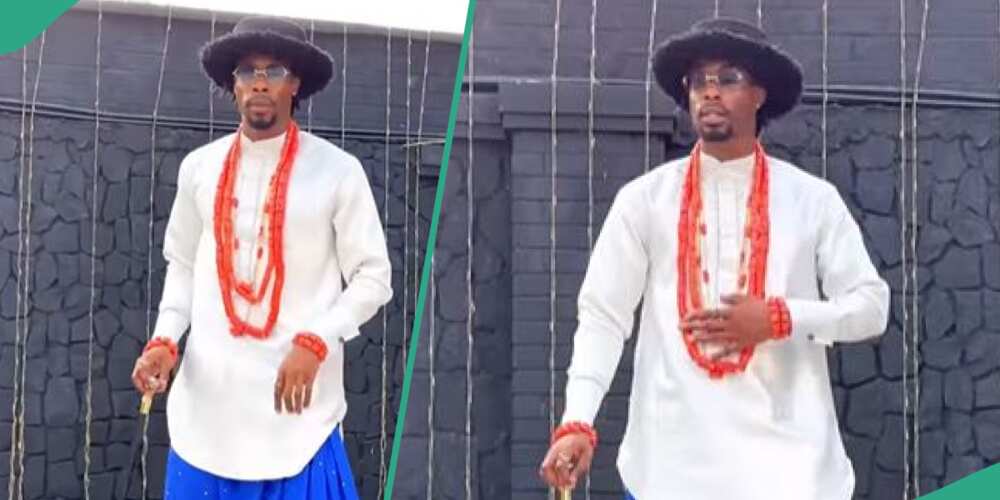 Neo Akpofure in traditional outfits 1