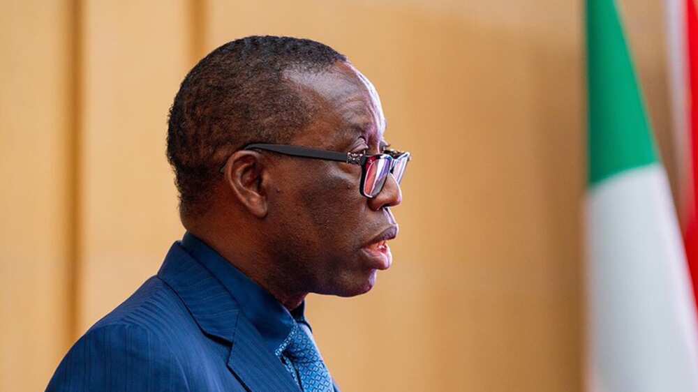 Gov Okowa Reveals What Must Be Done to Develop Nigeria, Greets Justice Umukoro at 65