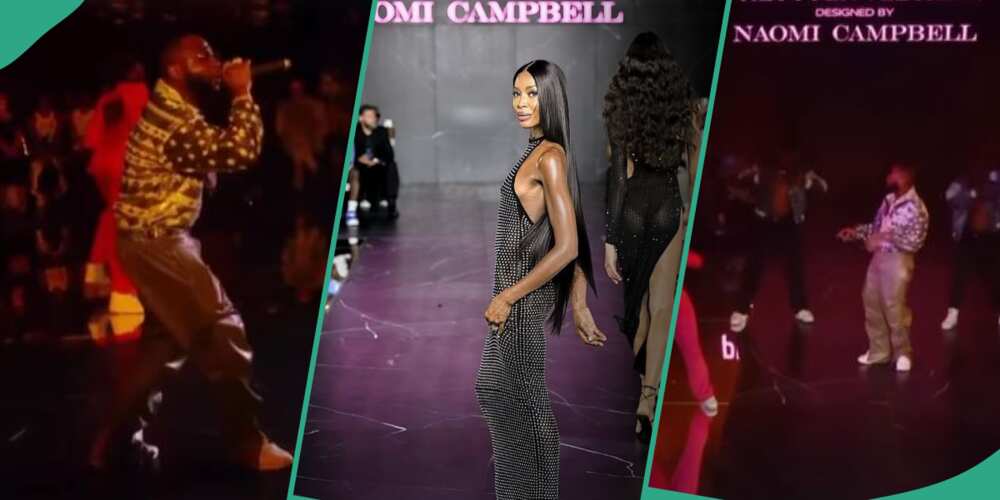 Photos of Davido and Naomi Campbell