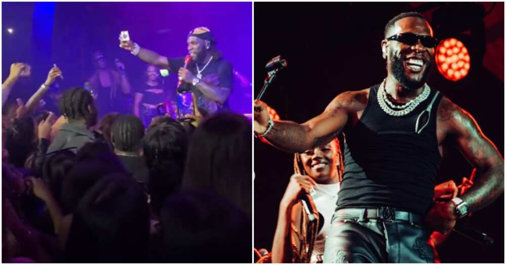 Burna Boy and UK fans, Burna Boy performing on stage