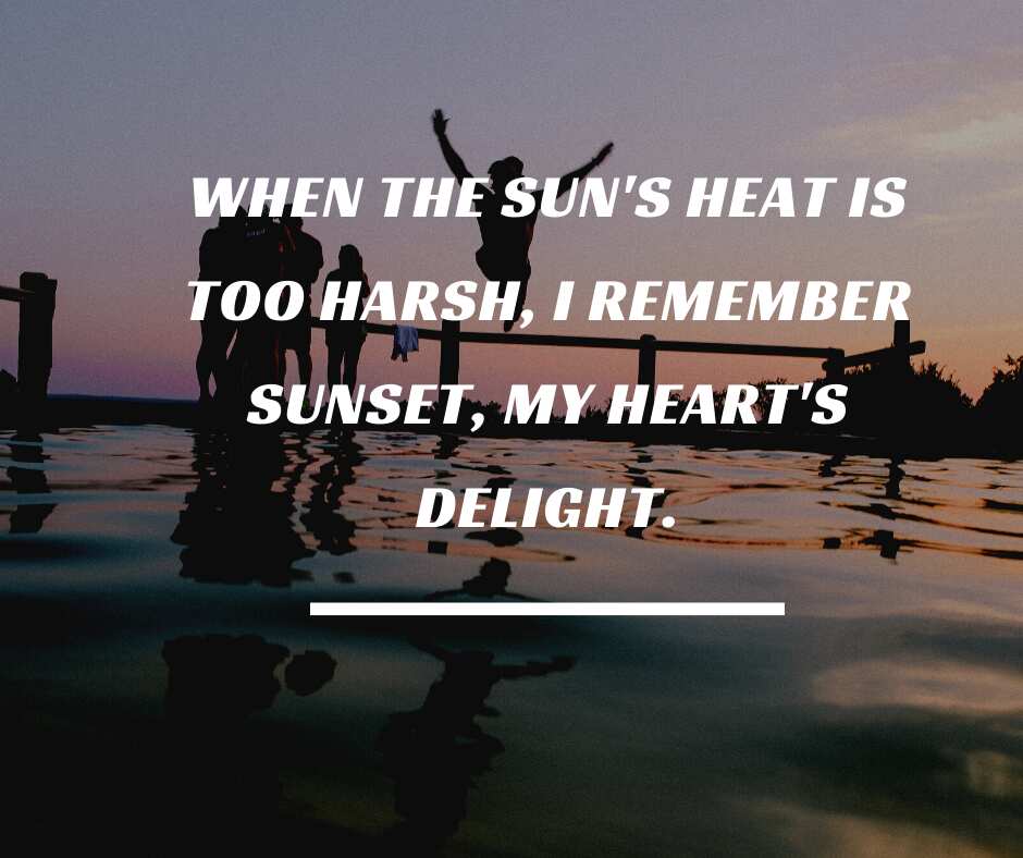 quotes about sunsets