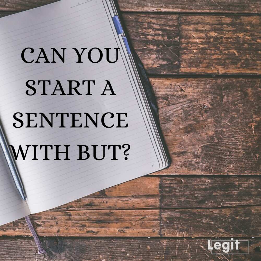 Can you start a sentence with but