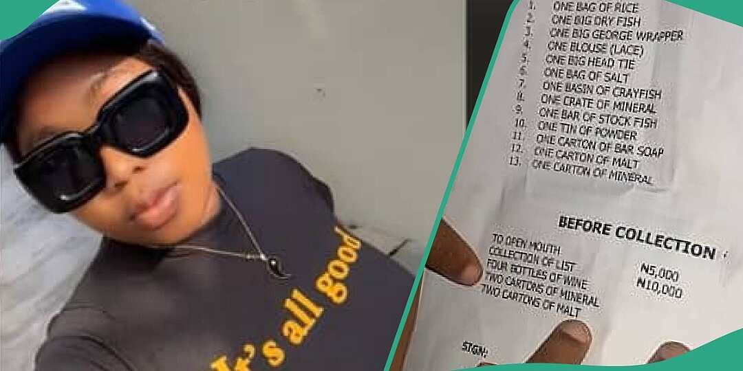 Watch video as Nigerian lady from Rivers state displays the epic bride price list of women in her hometown