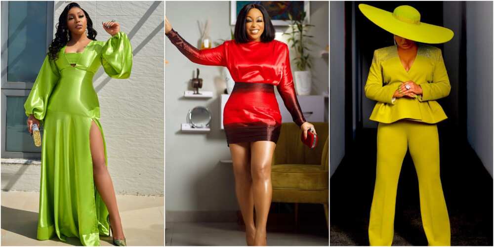 Rita Dominic stuns in bold colours