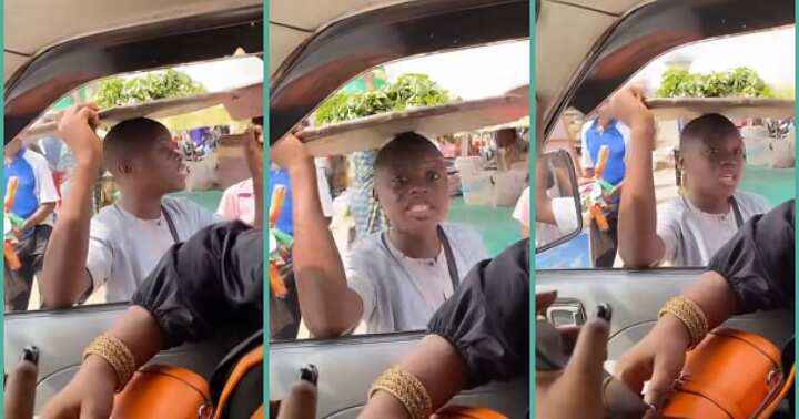 Vegetable seller with impeccable accent mesmerises customers