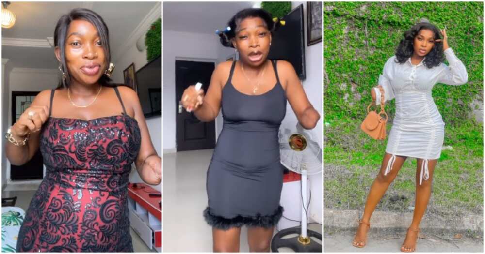 Maryann, Nigerian lady, one hand Maryann, Nigerian lady, one hand