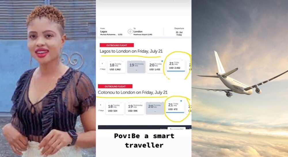 A Nigerian lady says it is cheaper to fly from Cotonou to London than from Lagos to London.
