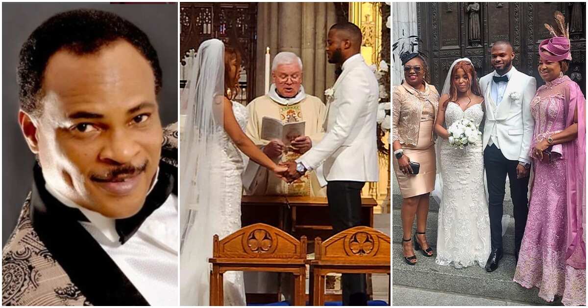 Photos and videos from Fred Amata's son's wedding overseas leave many gushing, actor absent