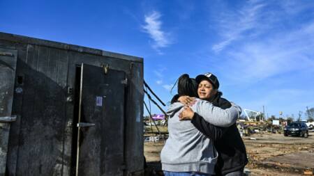 Huddled in giant refrigerator, nine lives saved from US tornado