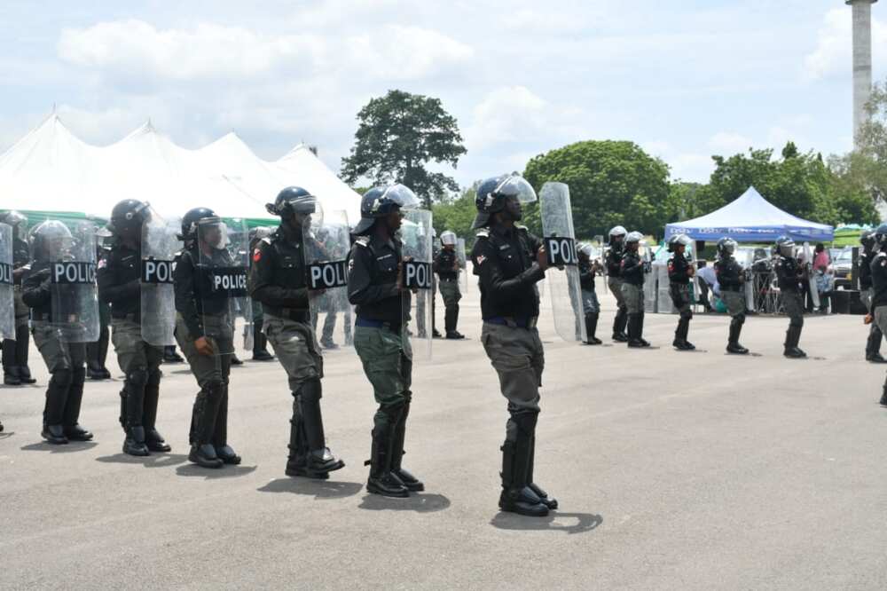 Nigerian police officers