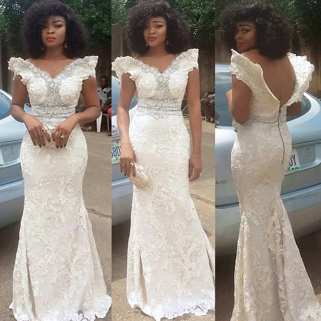 Wedding guest | Nigerian lace styles dress, Lace styles for wedding,  Nigerian lace styles