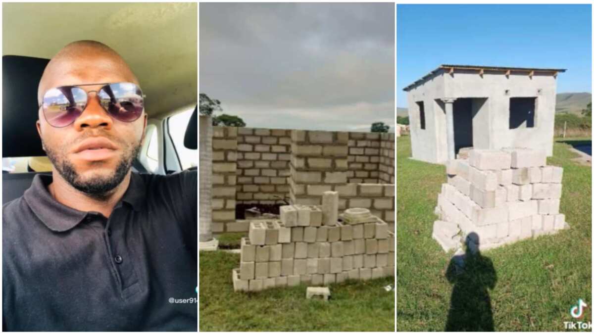 Watch the small house this young man built on his land to stop paying rent