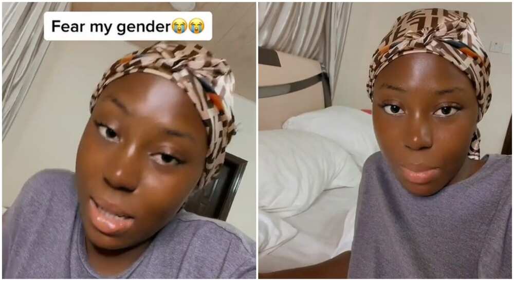 Nigerian TikToker, Perfect who refused that her female friend should not stay too long her man's house.