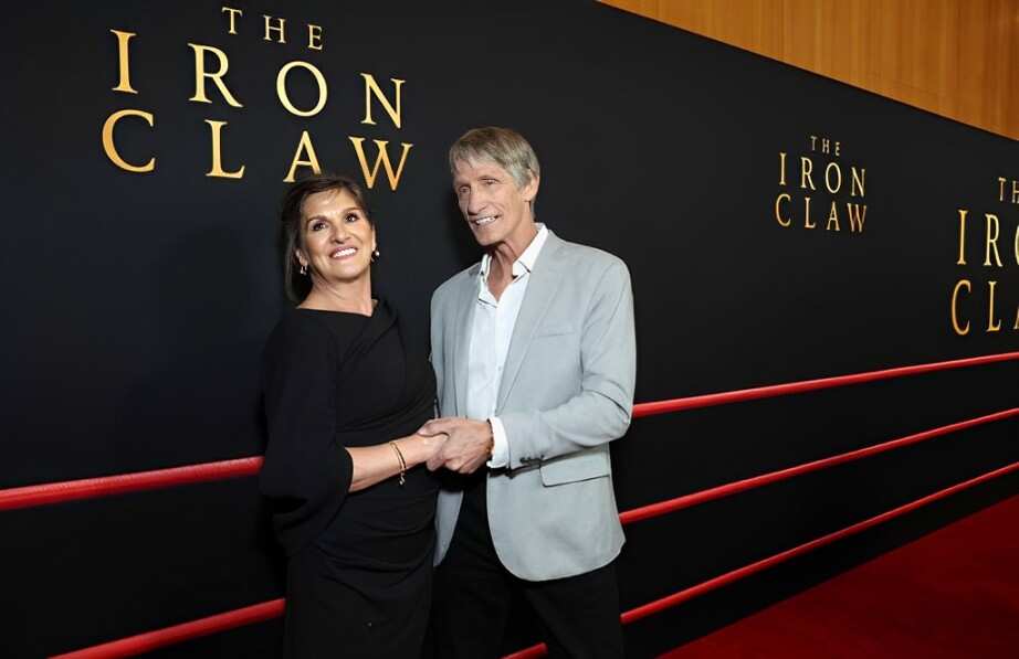 Pam Adkisson and Kevin Von Erich at Directors Guild Of America in Los Angeles, California.