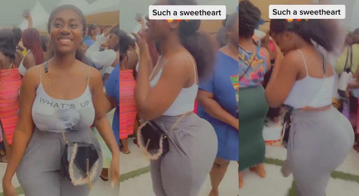 Video: This lady has very good shape, see what happened when she appeared in public