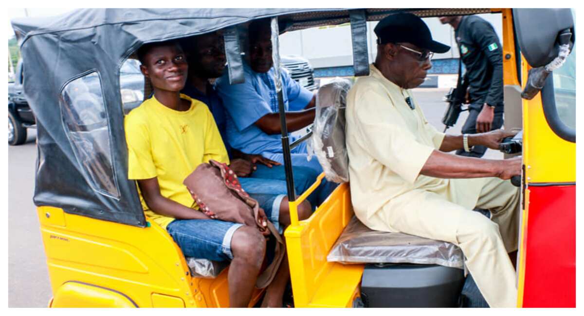 OBJ at 85: Obasanjo donate tricycles to Ogun state youths