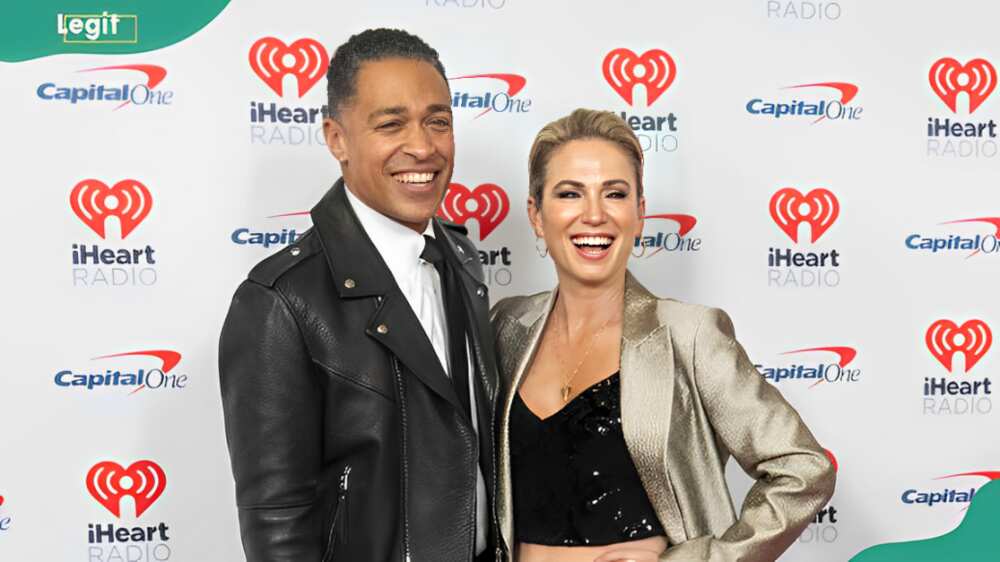 Amy Holmes' ex-husband, T.J. Holmes and Amy Robach at iHeartRadio