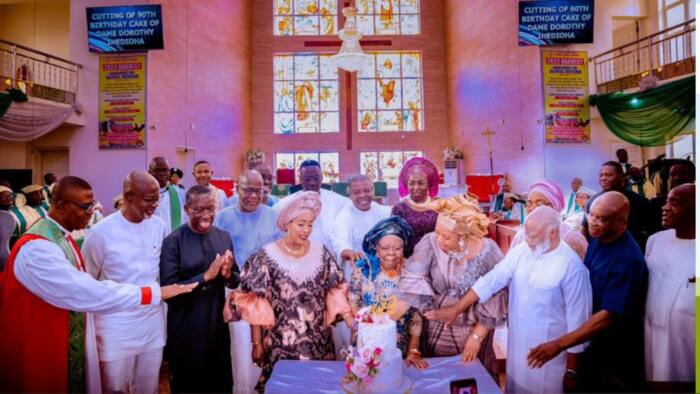 Atiku, David Mark, Okowa celebrate Emeka Ihediohia's mum At 90