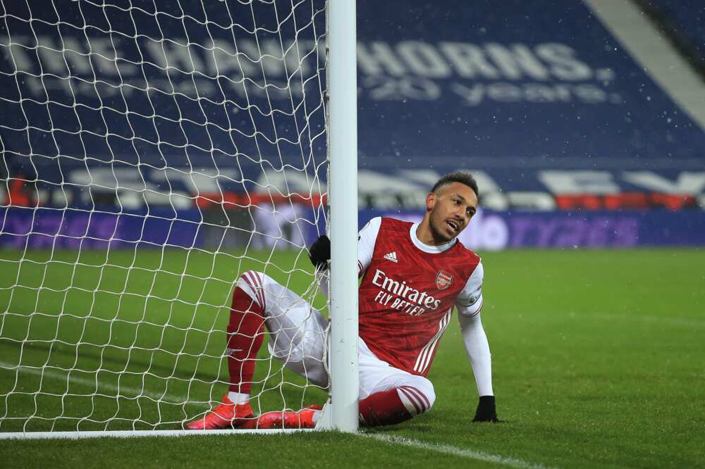 Pierre-Emerick Aubameyang in action for Arsenal