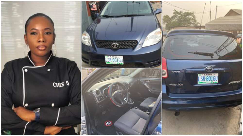 Nigerian lady buys new car, says it took her 1 year, 8 months and 2 weeks to save the money, amazes people
