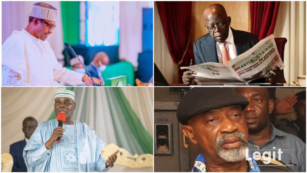 President Muhammadu Buhari/Bola Tinubu/Atiku Abubakar/Chris Ngige/2023 election/APC/PDP