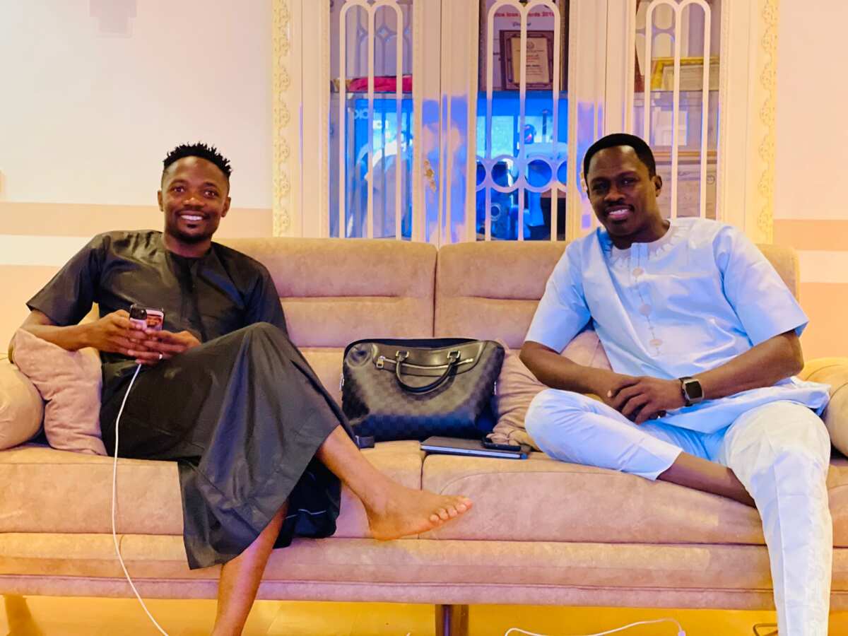 Super Eagles captain Musa spotted with popular Nollywood star doing something great