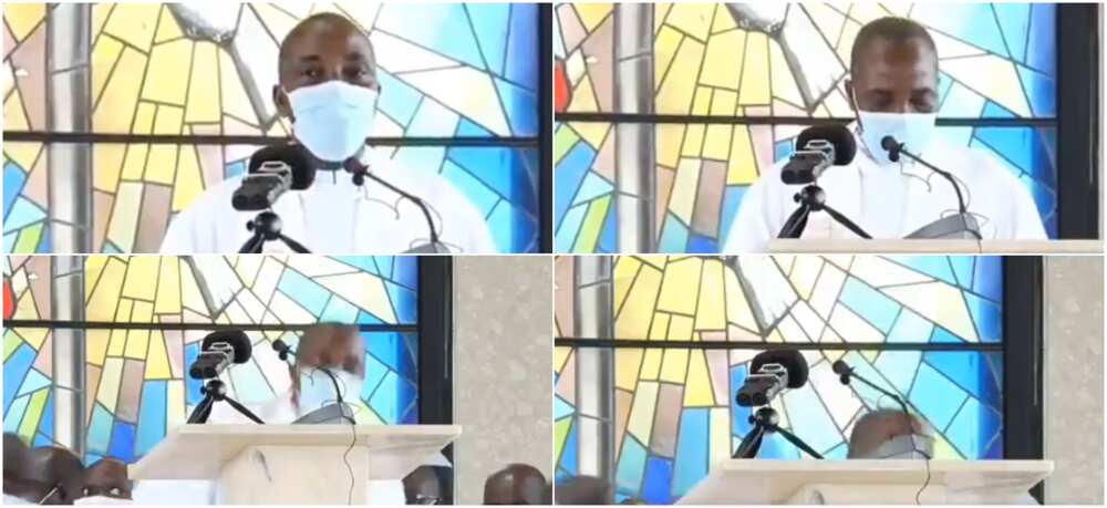 Catholic priest slumps and dies during church service Catholic priest slumps and dies during church service