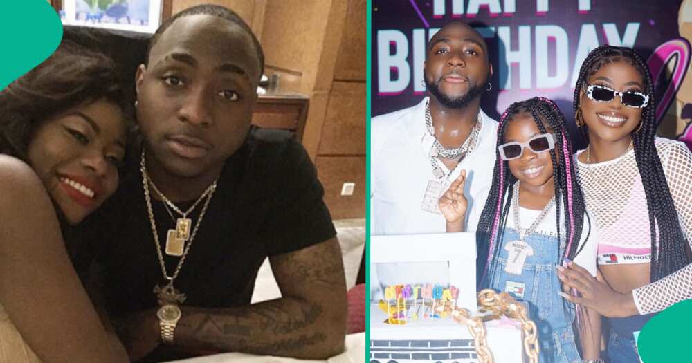 Davido, Sophia Momodu with Imade in 2021.